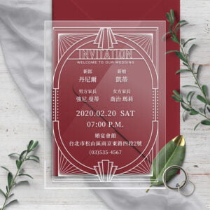 WEE1I40052 壓克力喜帖