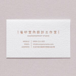 BUA1LS0055 凸版印刷名片單色